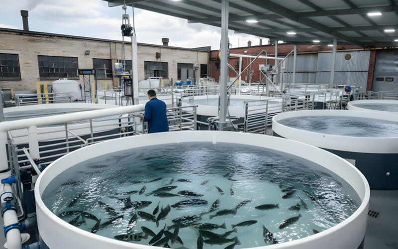 pva cube sponge application aquacultre or recirculating aquaculture system ras