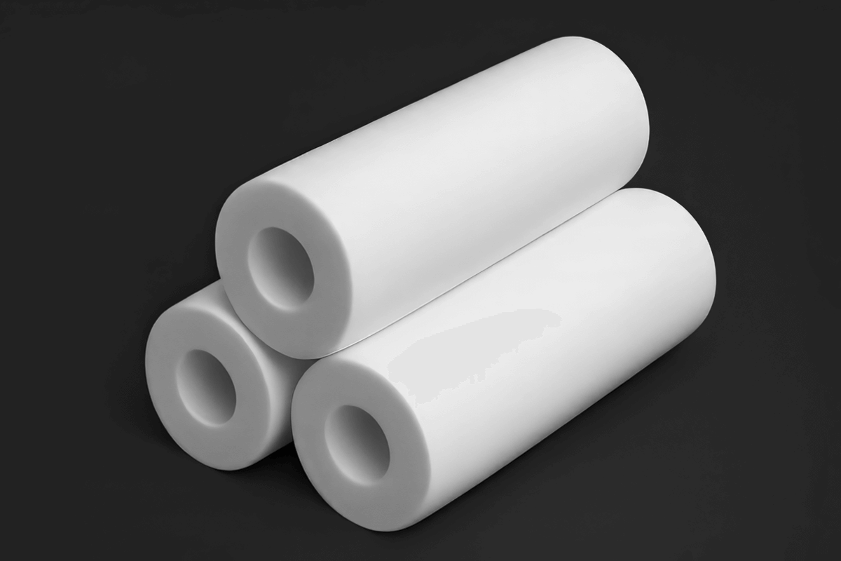 White PVA rollers for industrial cleaning and surface coating applications